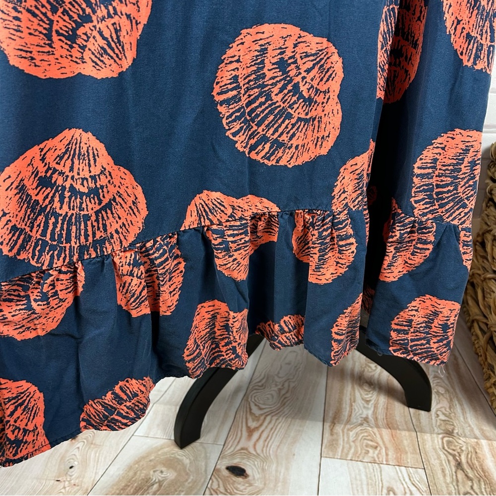 ARKITECT Shell Ruffle Maxi Dress Beachwear Summer Vacation Style - Picture 4 of 7